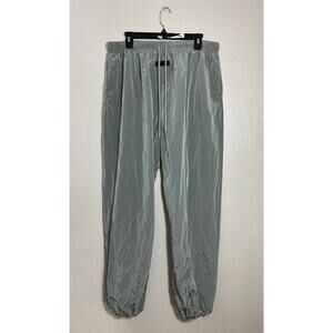 Essentials Fear of God Sage Green Nylon Jogger Pants Size XL NWT